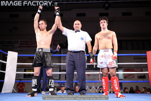 2013-11-16 Vigevano - Born to Fight 0607 Paolo Bertoli-Bernard Xelali - Low Kick